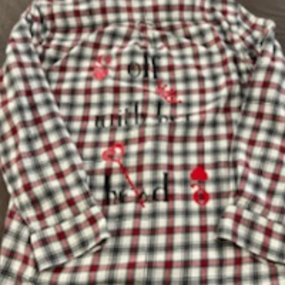 Custom Queen of Hearts Flannel